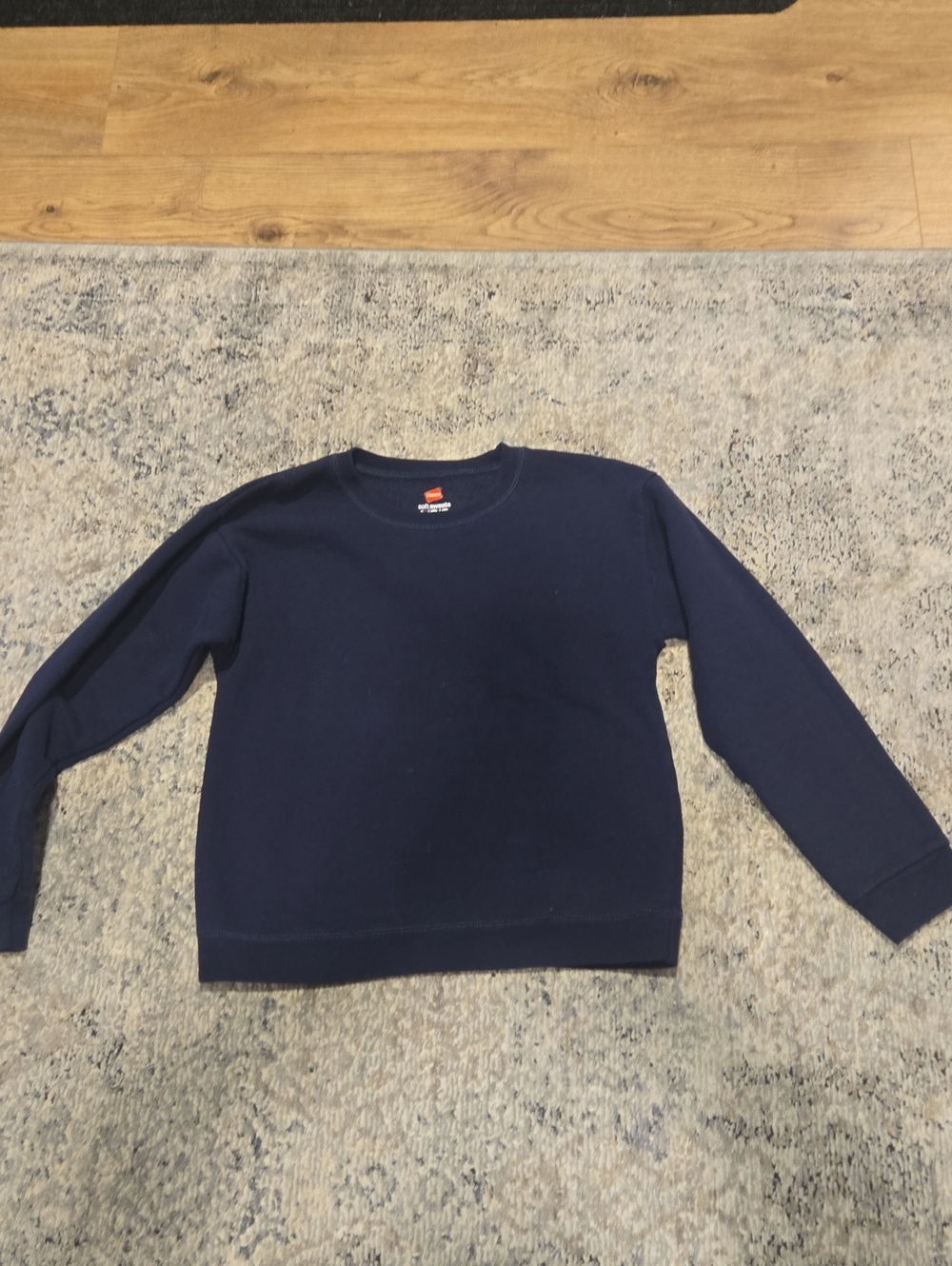 Hanes Kids Navy Crewneck Sweater